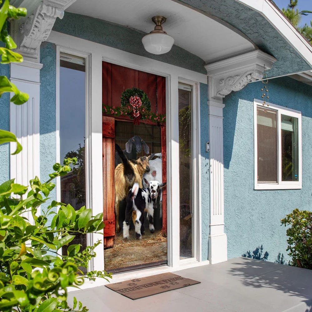 Funny Family Goat Door Cover Unique Gifts Doorcover Housewarming Gifts 4 Funny Family Goat Door Cover Unique Gifts Doorcover Housewarming Gifts 4