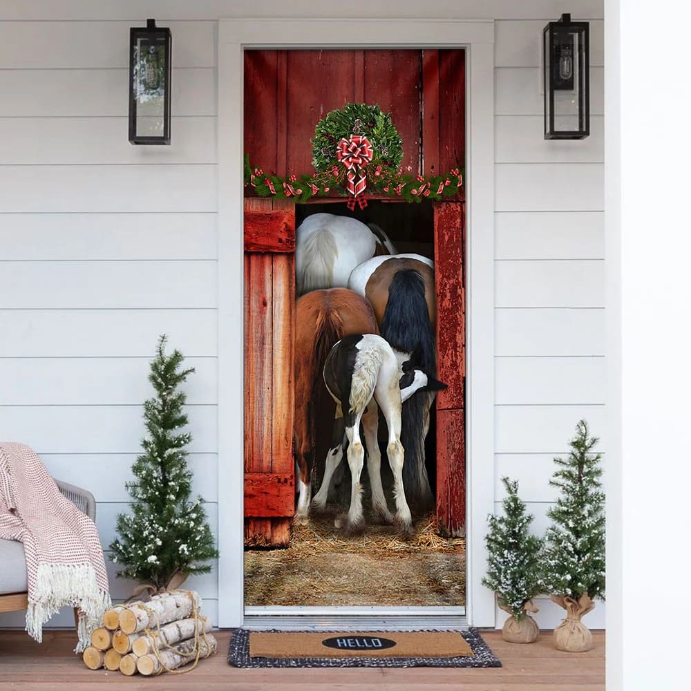 Funny Family Horse Door Cover Unique Gifts Doorcover Housewarming Gifts 1 Funny Family Horse Door Cover Unique Gifts Doorcover Housewarming Gifts 1