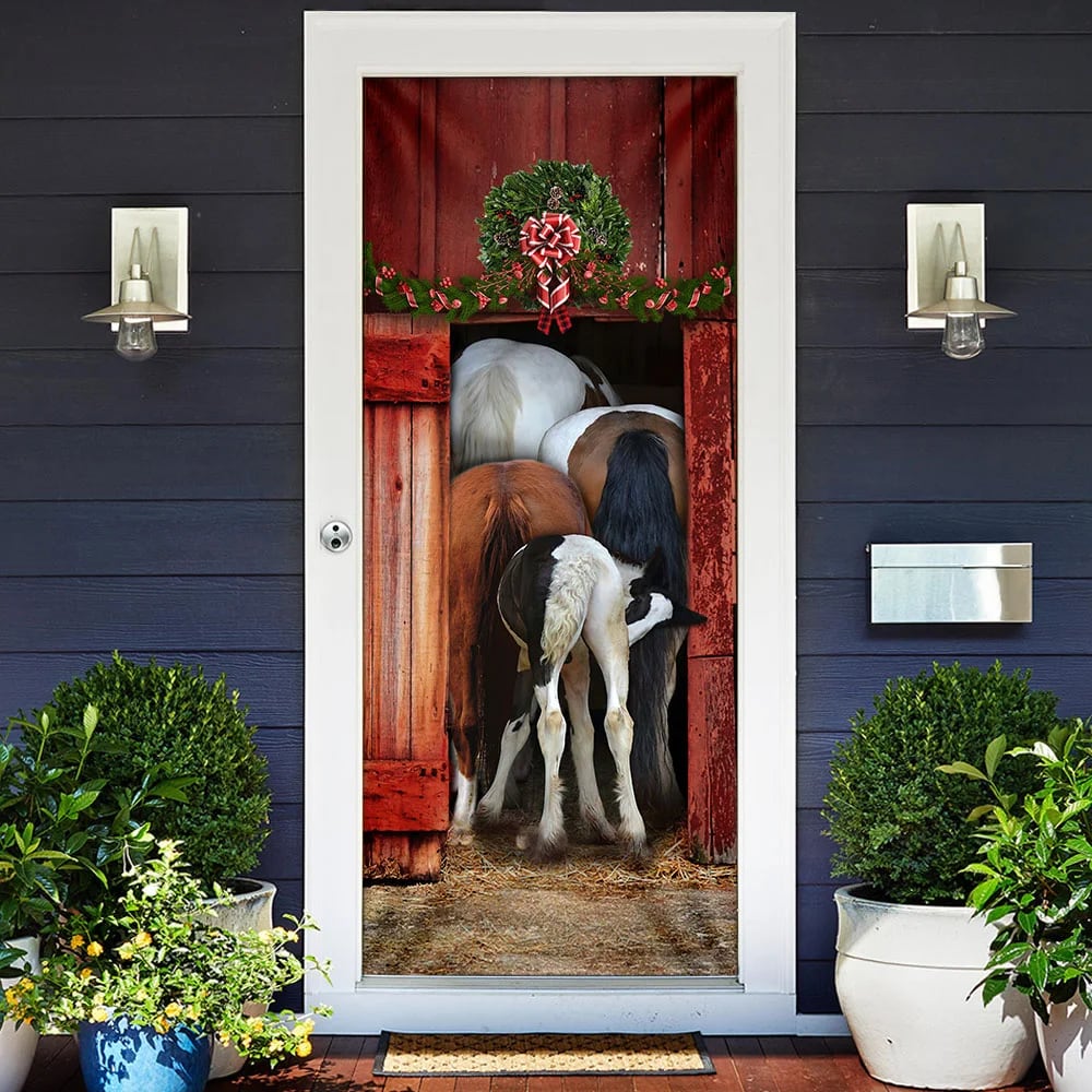 Funny Family Horse Door Cover Unique Gifts Doorcover Housewarming Gifts 2 Funny Family Horse Door Cover Unique Gifts Doorcover Housewarming Gifts 2