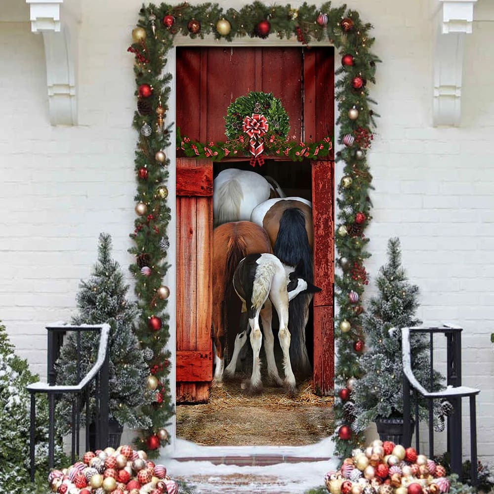 Funny Family Horse Door Cover Unique Gifts Doorcover Housewarming Gifts 4 Funny Family Horse Door Cover Unique Gifts Doorcover Housewarming Gifts 4