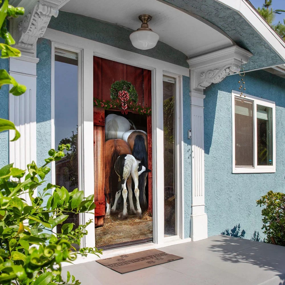 Funny Family Horse Door Cover Unique Gifts Doorcover Housewarming Gifts 5 Funny Family Horse Door Cover Unique Gifts Doorcover Housewarming Gifts 5