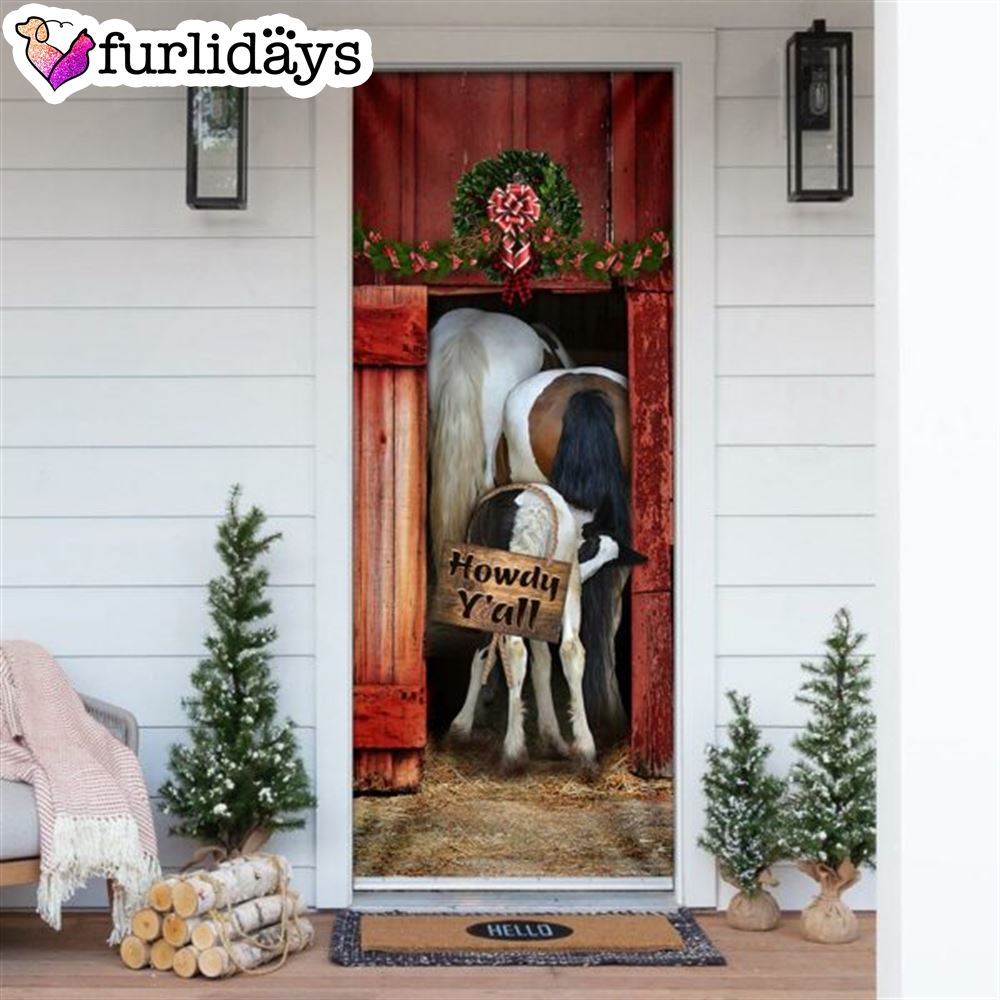 Funny Horse Howdy Y all Door Cover Unique Gifts Doorcover Holiday Decor 6 Funny Horse Howdy Y all Door Cover Unique Gifts Doorcover Holiday Decor 6