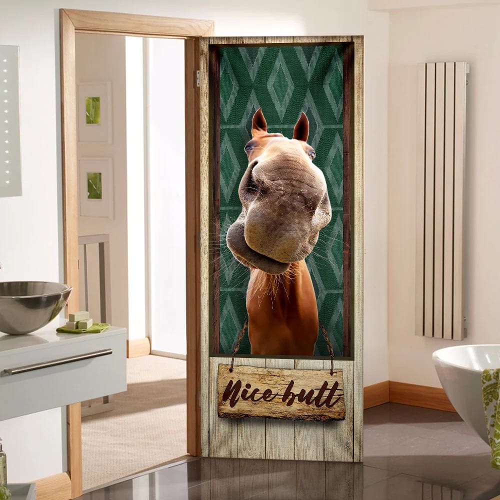 Funny Horse Restroom Door Cover Unique Gifts Doorcover Holiday Decor 1 Funny Horse Restroom Door Cover Unique Gifts Doorcover Holiday Decor 1
