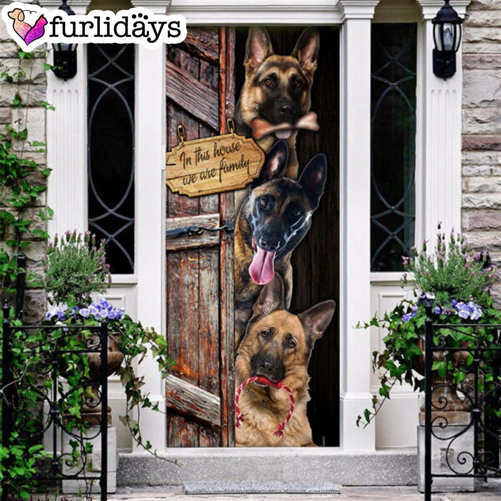 German Shepherd. We Are Family Door Cover Xmas Outdoor Decoration Gifts For Dog Lovers 5 German Shepherd. We Are Family Door Cover Xmas Outdoor Decoration Gifts For Dog Lovers 5