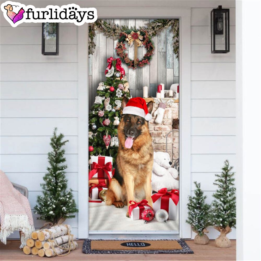 German Shepherd Christmas Door Cover Xmas Outdoor Decoration Gifts For Dog Lovers 6 German Shepherd Christmas Door Cover Xmas Outdoor Decoration Gifts For Dog Lovers 6