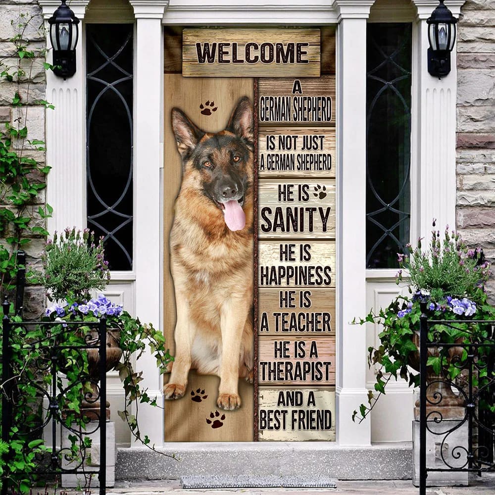 German Shepherd Door Cover Xmas Outdoor Decoration Gifts For Dog Lovers Housewarming Gifts 3 German Shepherd Door Cover Xmas Outdoor Decoration Gifts For Dog Lovers Housewarming Gifts 3