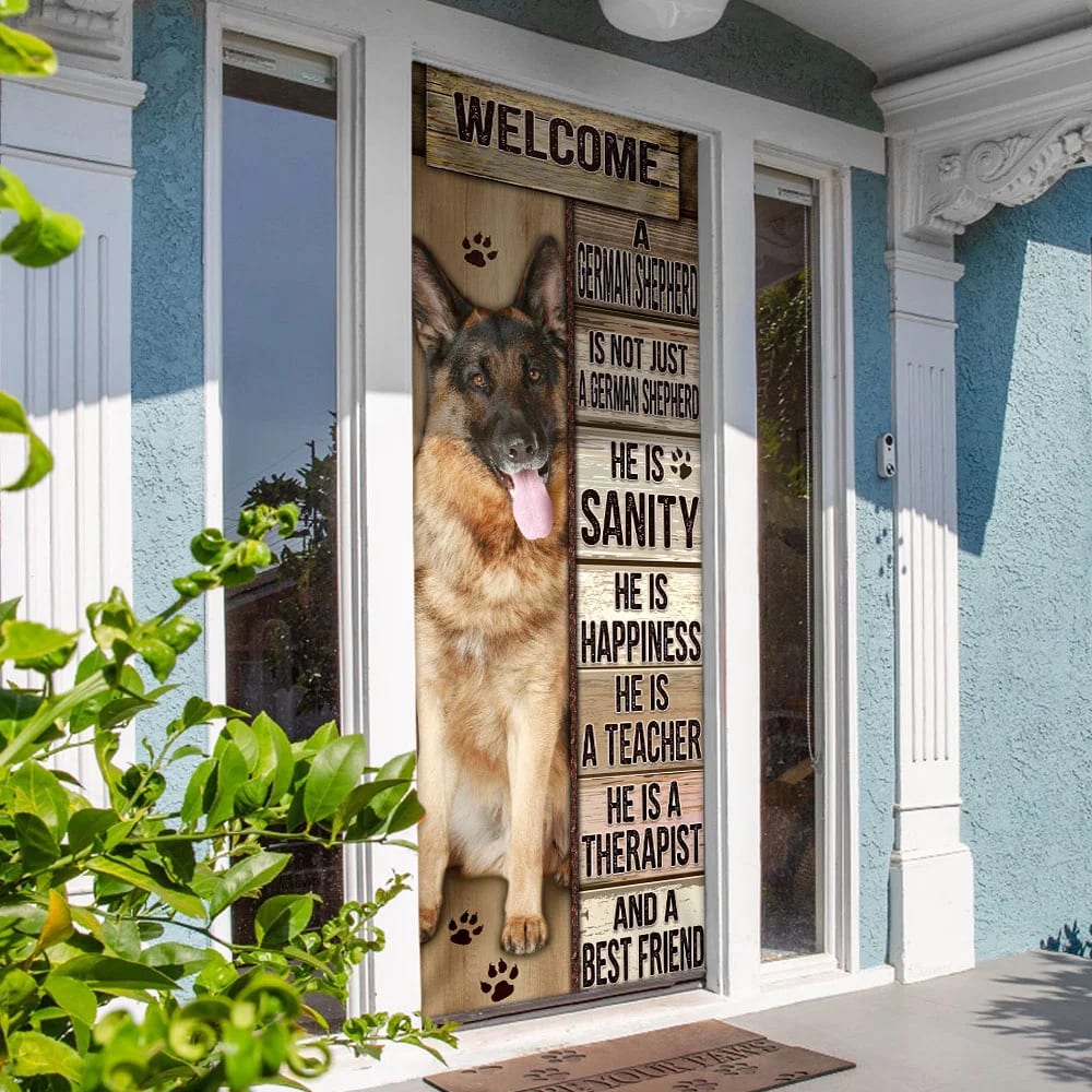 German Shepherd Door Cover Xmas Outdoor Decoration Gifts For Dog Lovers Housewarming Gifts 4 German Shepherd Door Cover Xmas Outdoor Decoration Gifts For Dog Lovers Housewarming Gifts 4