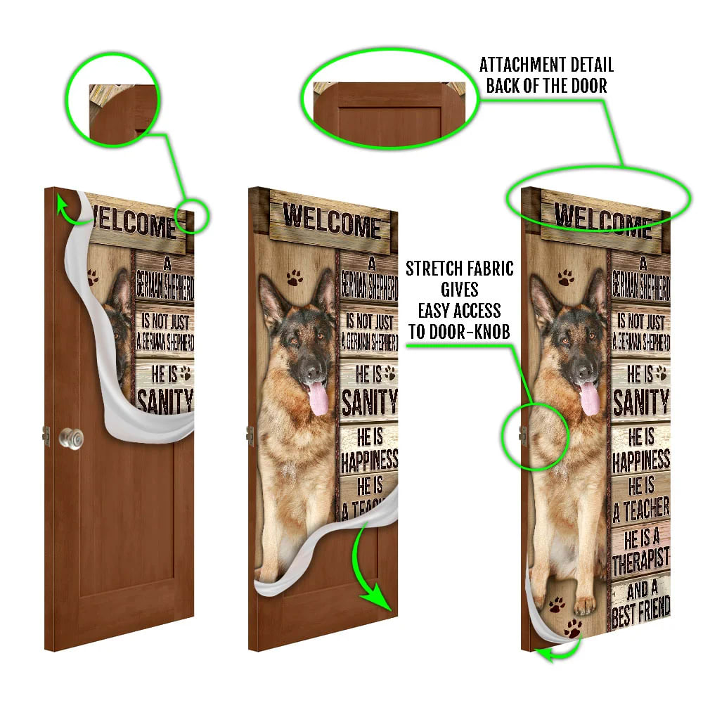 German Shepherd Door Cover Xmas Outdoor Decoration Gifts For Dog Lovers Housewarming Gifts 5 German Shepherd Door Cover Xmas Outdoor Decoration Gifts For Dog Lovers Housewarming Gifts 5