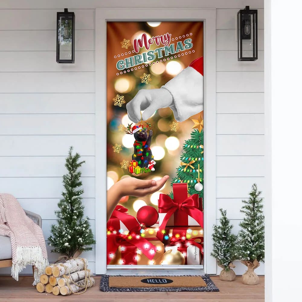 Give Black Cat Dog Door Cover Christmas Door Cover 4 Give Black Cat Dog Door Cover Christmas Door Cover 4