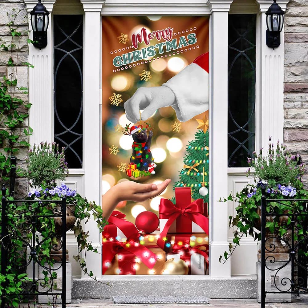 Give Black Cat Dog Door Cover Christmas Door Cover 5 Give Black Cat Dog Door Cover Christmas Door Cover 5