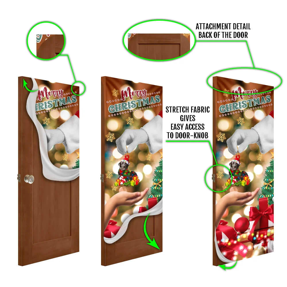 Give Black Labrador Dog Christmas Door Cover Xmas Outdoor Decoration Gifts For Dog Lovers 6 Give Black Labrador Dog Christmas Door Cover Xmas Outdoor Decoration Gifts For Dog Lovers 6