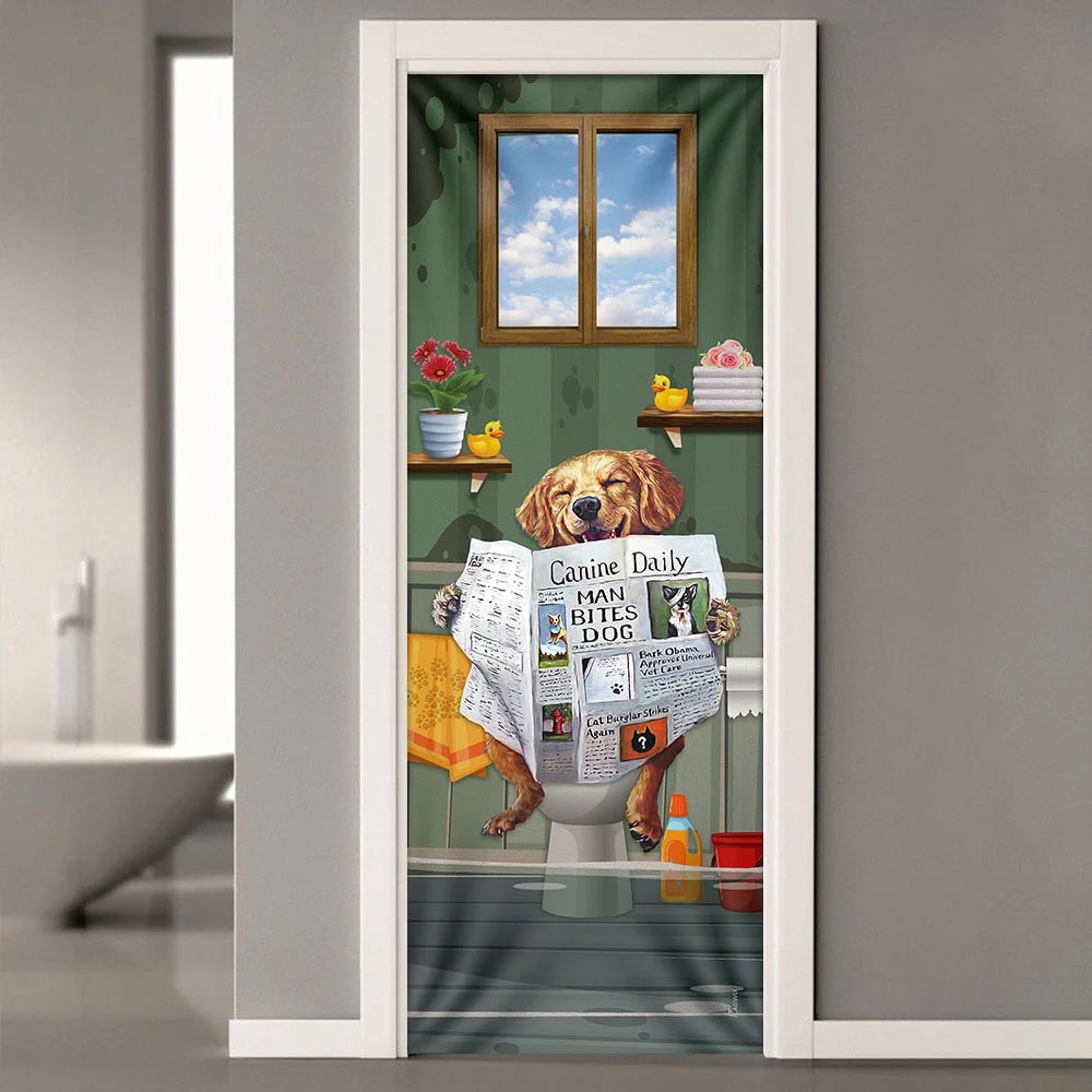 Golden Retriever Bathroom Door Cover Xmas Outdoor Decoration Gifts For Dog Lovers 2 Golden Retriever Bathroom Door Cover Xmas Outdoor Decoration Gifts For Dog Lovers 2