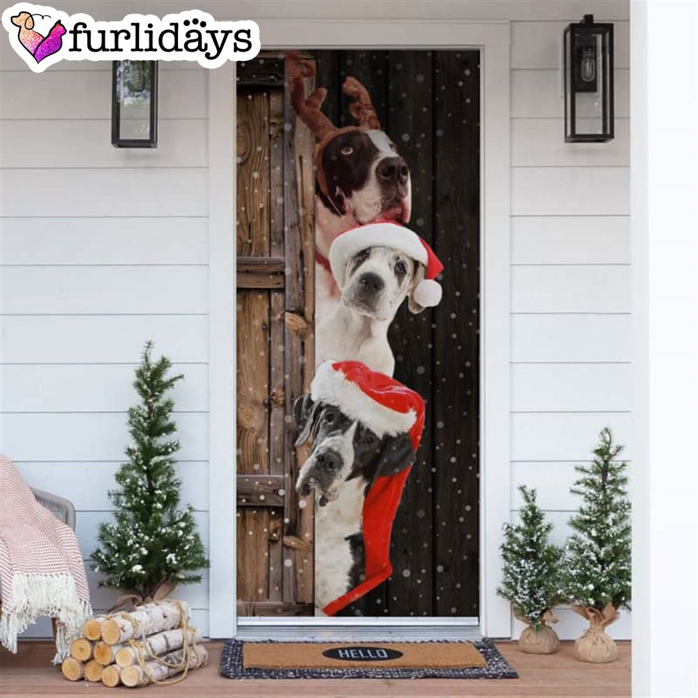 Great Dane Christmas Door Cover Xmas Gifts For Pet Lovers Christmas Gift Great Dane Christmas Door Cover Xmas Gifts For Pet Lovers Christmas Gift