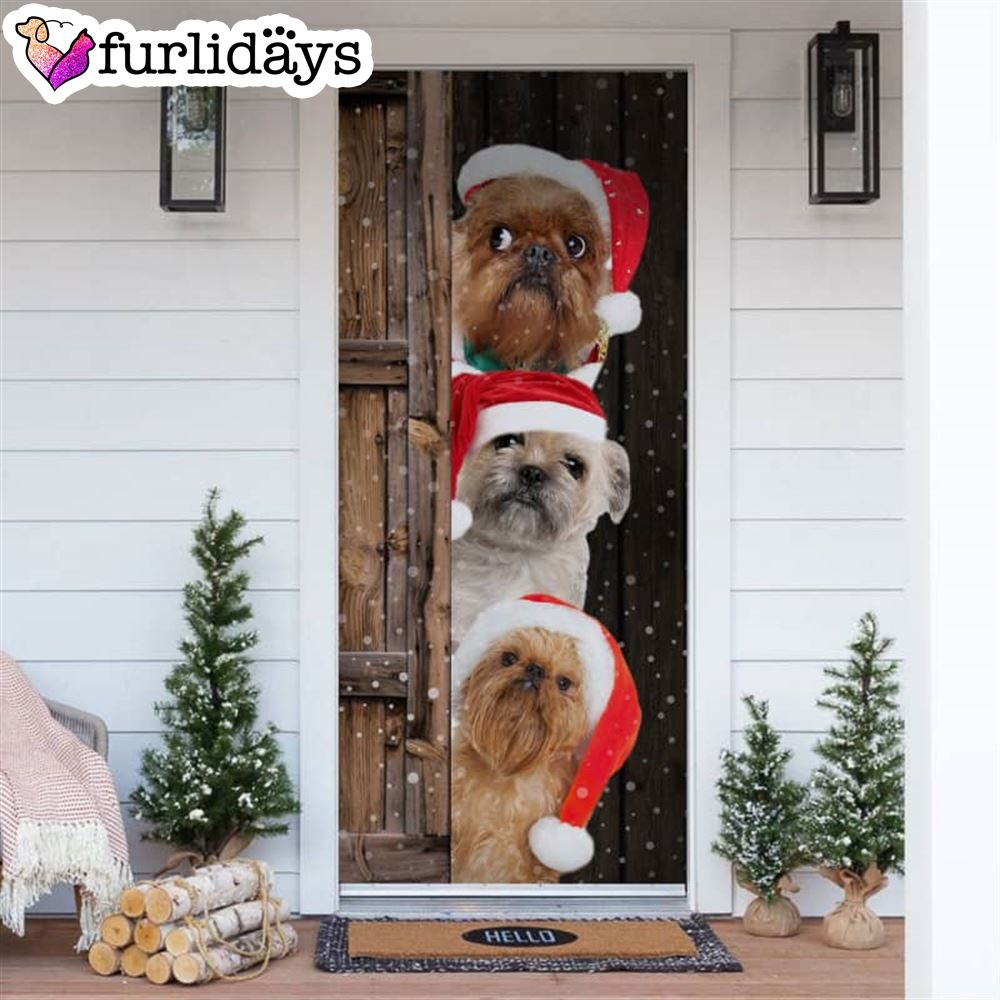Griffon Bruxellois Christmas Door Cover Xmas Gifts For Pet Lovers Christmas Decor Griffon Bruxellois Christmas Door Cover Xmas Gifts For Pet Lovers Christmas Decor