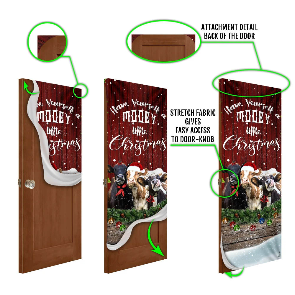 Happy Cattle Christmas Door Cover Unique Gifts Doorcover Holiday Decor 6 Happy Cattle Christmas Door Cover Unique Gifts Doorcover Holiday Decor 6