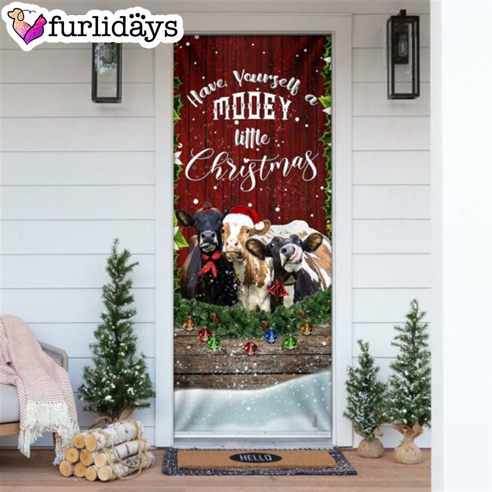 Happy Cattle Christmas Door Cover Unique Gifts Doorcover Holiday Decor 7 Happy Cattle Christmas Door Cover Unique Gifts Doorcover Holiday Decor 7