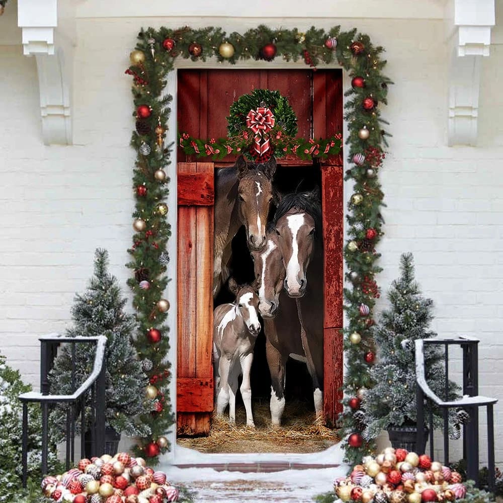 Happy Family Horse Door Cover Unique Gifts Doorcover Housewarming Gifts 4 Happy Family Horse Door Cover Unique Gifts Doorcover Housewarming Gifts 4