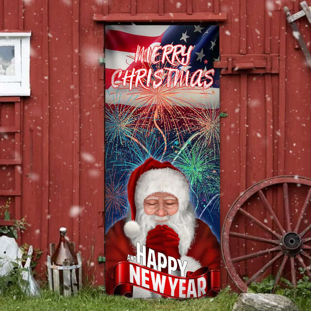 Happy New Year And Merry Christmas Door Cove Christmas Outdoor Decoration Unique Gifts Doorcover 4 Happy New Year And Merry Christmas Door Cove Christmas Outdoor Decoration Unique Gifts Doorcover 4