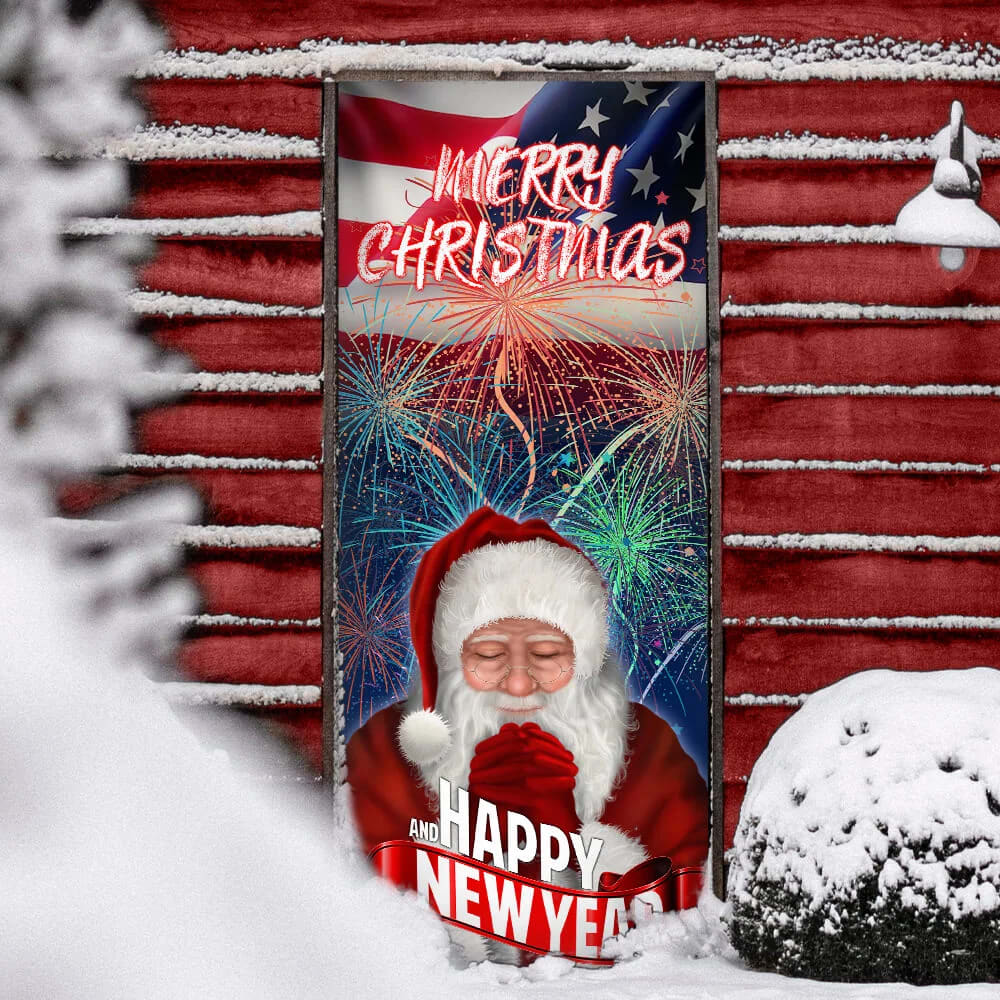 Happy New Year And Merry Christmas Door Cove Christmas Outdoor Decoration Unique Gifts Doorcover 5 Happy New Year And Merry Christmas Door Cove Christmas Outdoor Decoration Unique Gifts Doorcover 5