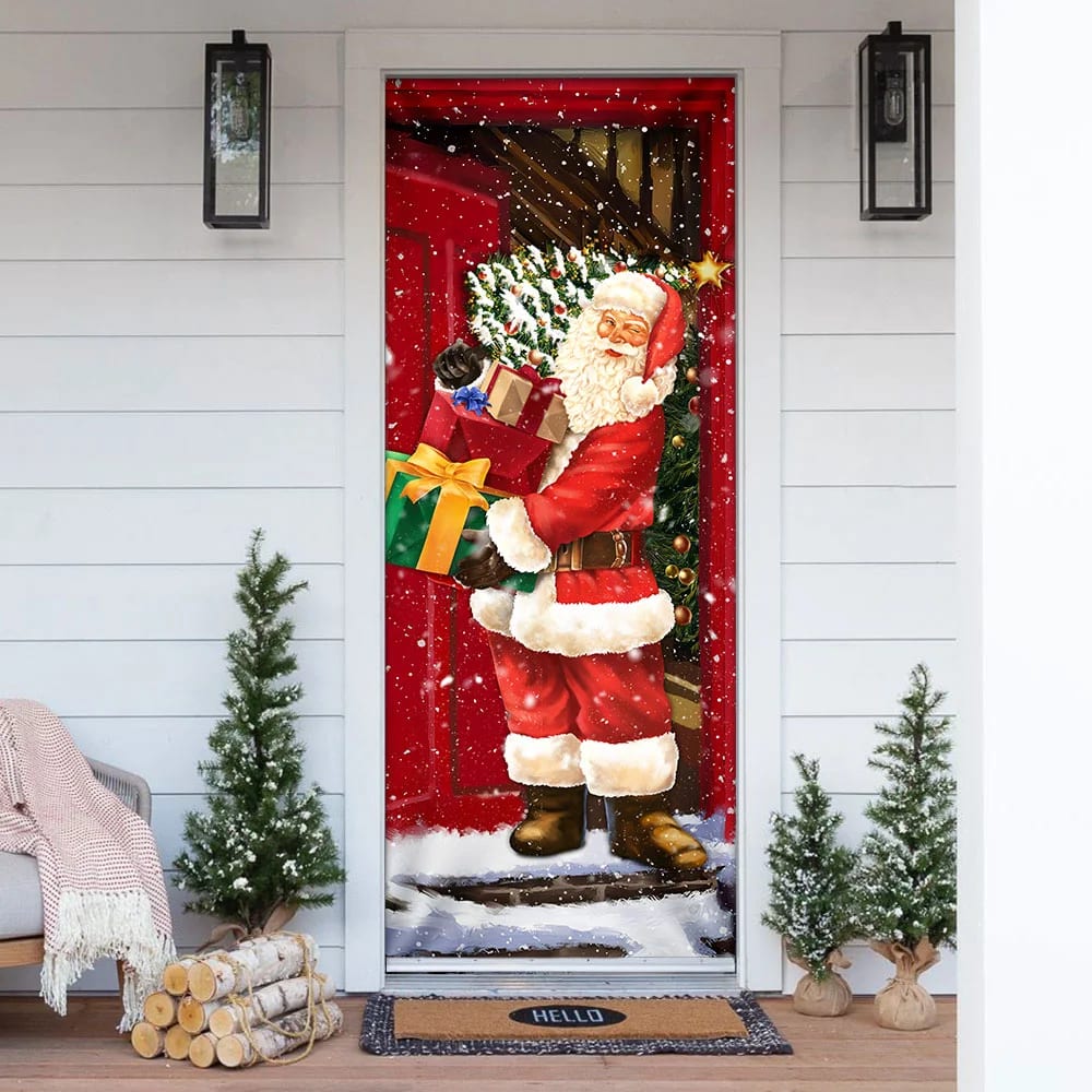 He Will Visit You At Home This Christmas Door Cover Santa Claus Door Cover Unique Gifts Doorcover 2 He Will Visit You At Home This Christmas Door Cover Santa Claus Door Cover Unique Gifts Doorcover 2