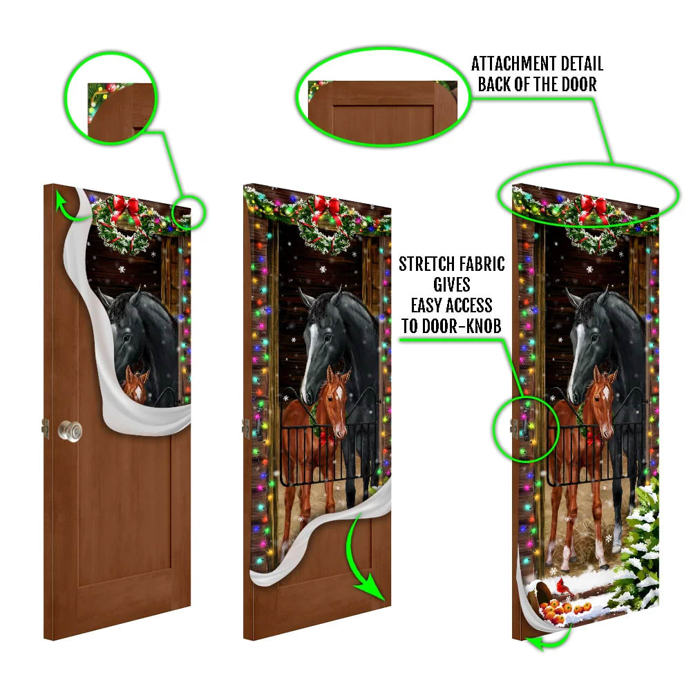 Horse Christmas Door Couple Happy Couple Christmas Outdoor Decoration Unique Gifts Doorcover 5 Horse Christmas Door Couple Happy Couple Christmas Outdoor Decoration Unique Gifts Doorcover 5