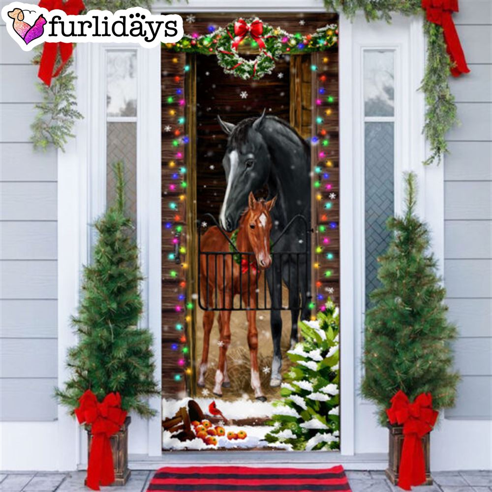 Horse Christmas Door Couple Happy Couple Christmas Outdoor Decoration Unique Gifts Doorcover 6 Horse Christmas Door Couple Happy Couple Christmas Outdoor Decoration Unique Gifts Doorcover 6
