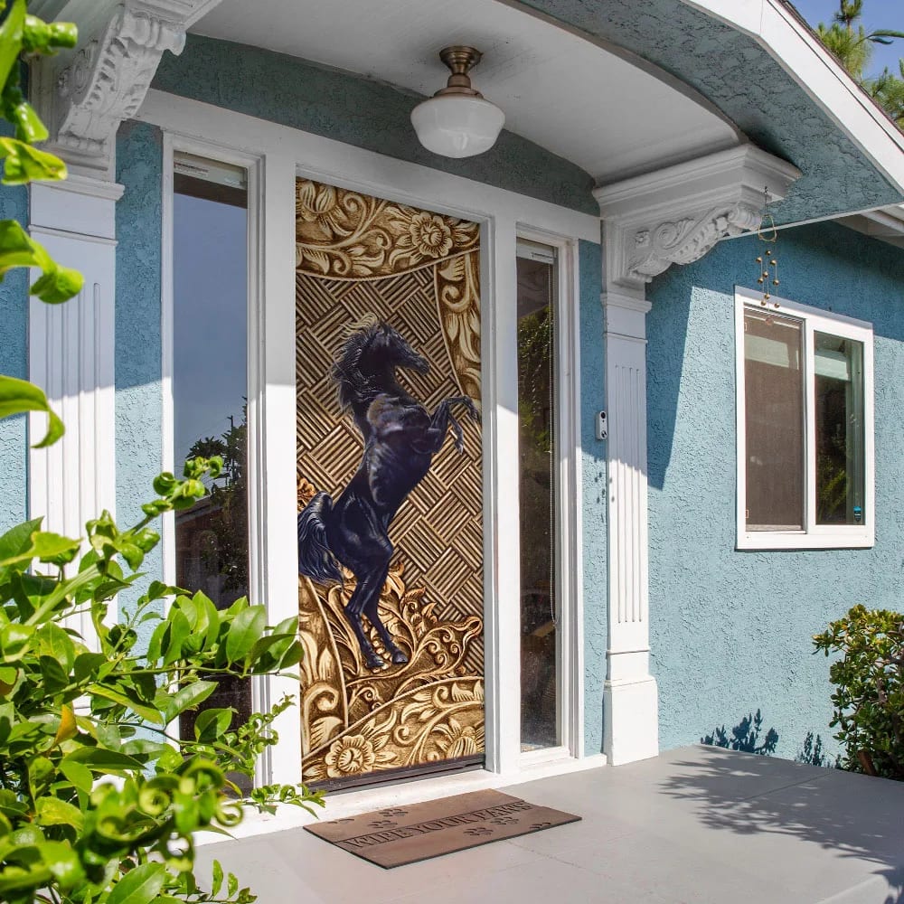 Horse Door Cover Unique Gifts Doorcover Christmas Gift For Friends 5 Horse Door Cover Unique Gifts Doorcover Christmas Gift For Friends 5