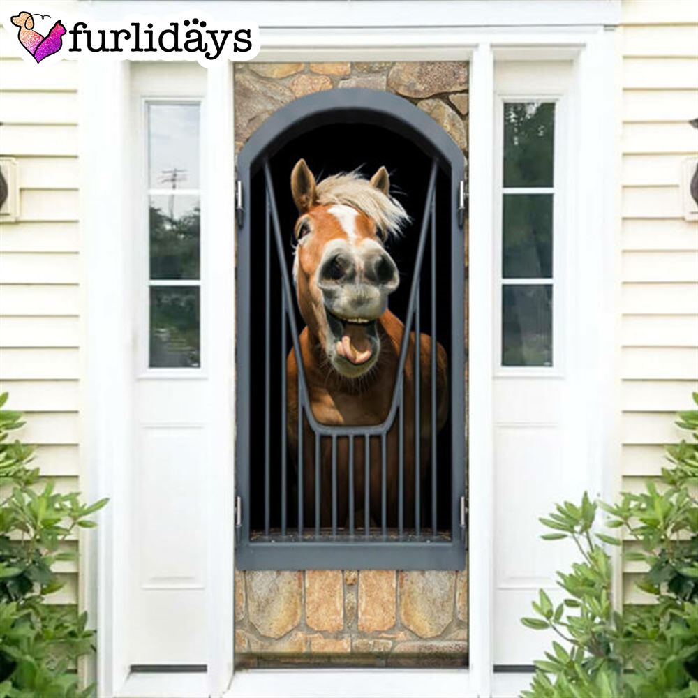 Horse Door Cover Happy Life Unique Gifts Doorcover Holiday Decor 7 Horse Door Cover Happy Life Unique Gifts Doorcover Holiday Decor 7