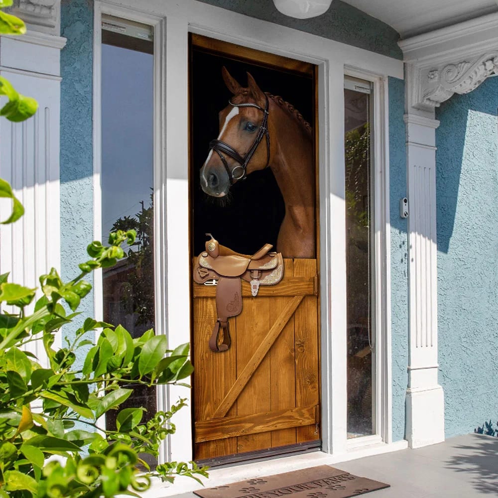 Horse In Stable Door Cover Unique Gifts Doorcover Christmas Gift For Friends 4 Horse In Stable Door Cover Unique Gifts Doorcover Christmas Gift For Friends 4