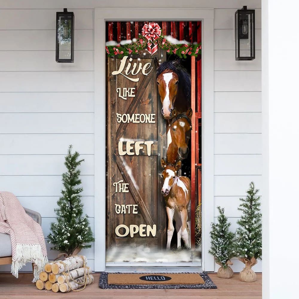 Horse Life Door Cover Unique Gifts Doorcover Christmas Gift For Friends 1 Horse Life Door Cover Unique Gifts Doorcover Christmas Gift For Friends 1
