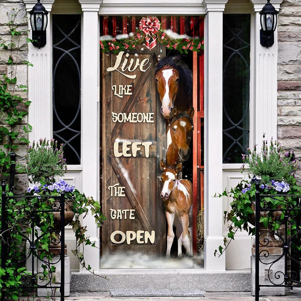 Horse Life Door Cover Unique Gifts Doorcover Christmas Gift For Friends 3 Horse Life Door Cover Unique Gifts Doorcover Christmas Gift For Friends 3