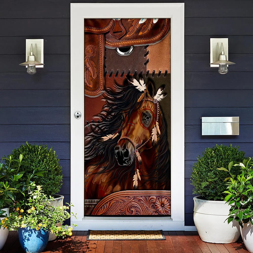 Horse Spirit Door Cover Unique Gifts Doorcover Holiday Decor 2 Horse Spirit Door Cover Unique Gifts Doorcover Holiday Decor 2