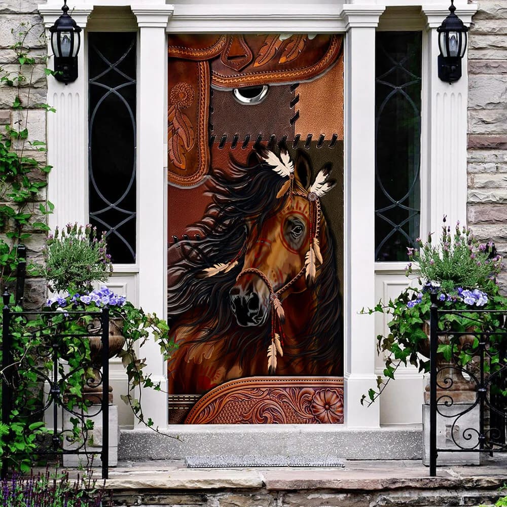 Horse Spirit Door Cover Unique Gifts Doorcover Holiday Decor 3 Horse Spirit Door Cover Unique Gifts Doorcover Holiday Decor 3