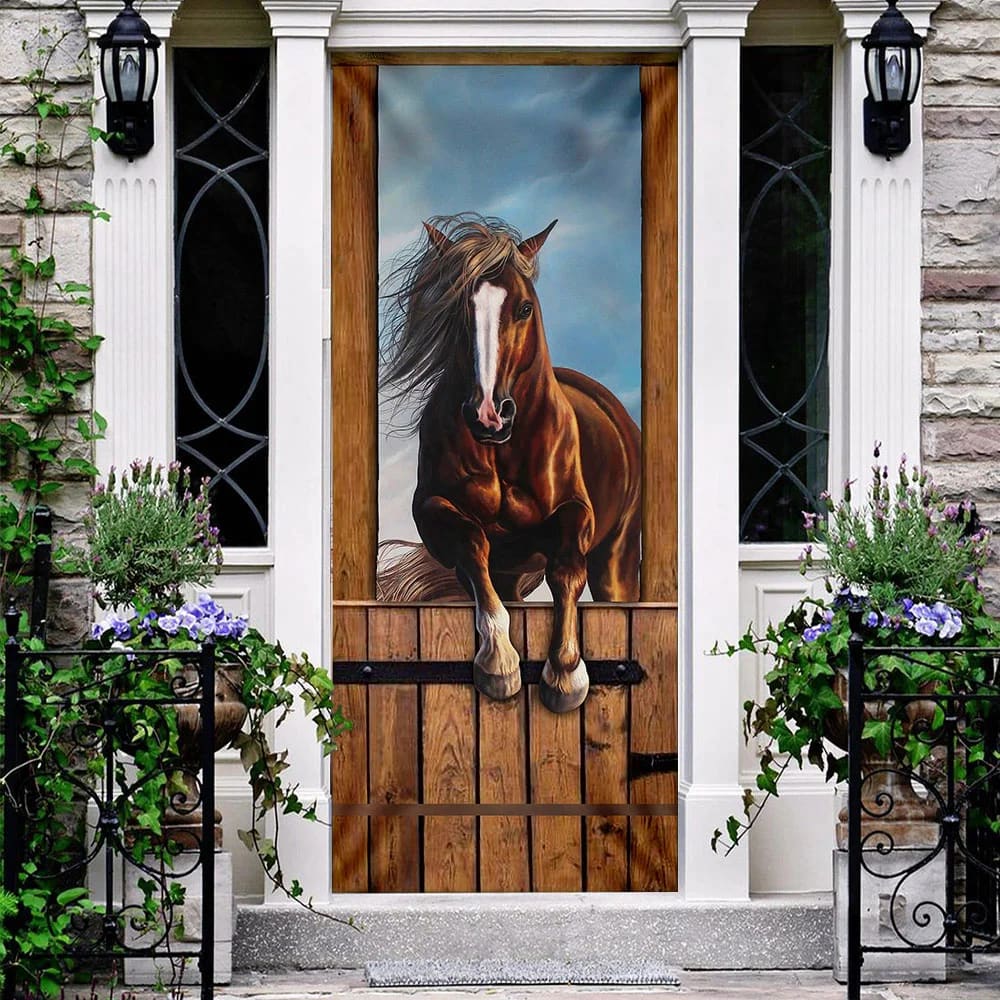 Horse Stall Door Cover Unique Gifts Doorcover Housewarming Gifts 3 Horse Stall Door Cover Unique Gifts Doorcover Housewarming Gifts 3