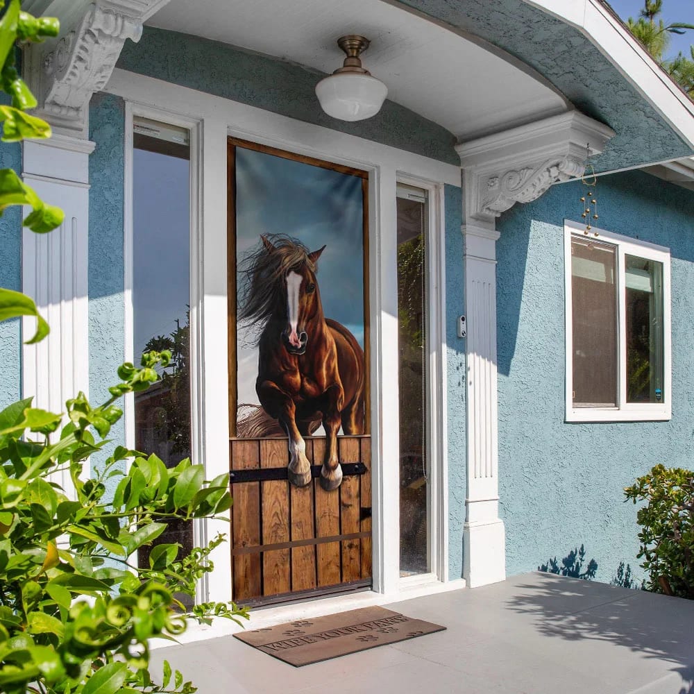 Horse Stall Door Cover Unique Gifts Doorcover Housewarming Gifts 4 Horse Stall Door Cover Unique Gifts Doorcover Housewarming Gifts 4