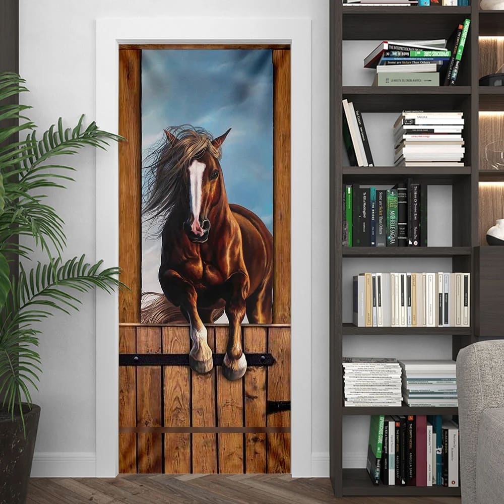 Horse Stall Door Cover Unique Gifts Doorcover Housewarming Gifts 5 Horse Stall Door Cover Unique Gifts Doorcover Housewarming Gifts 5