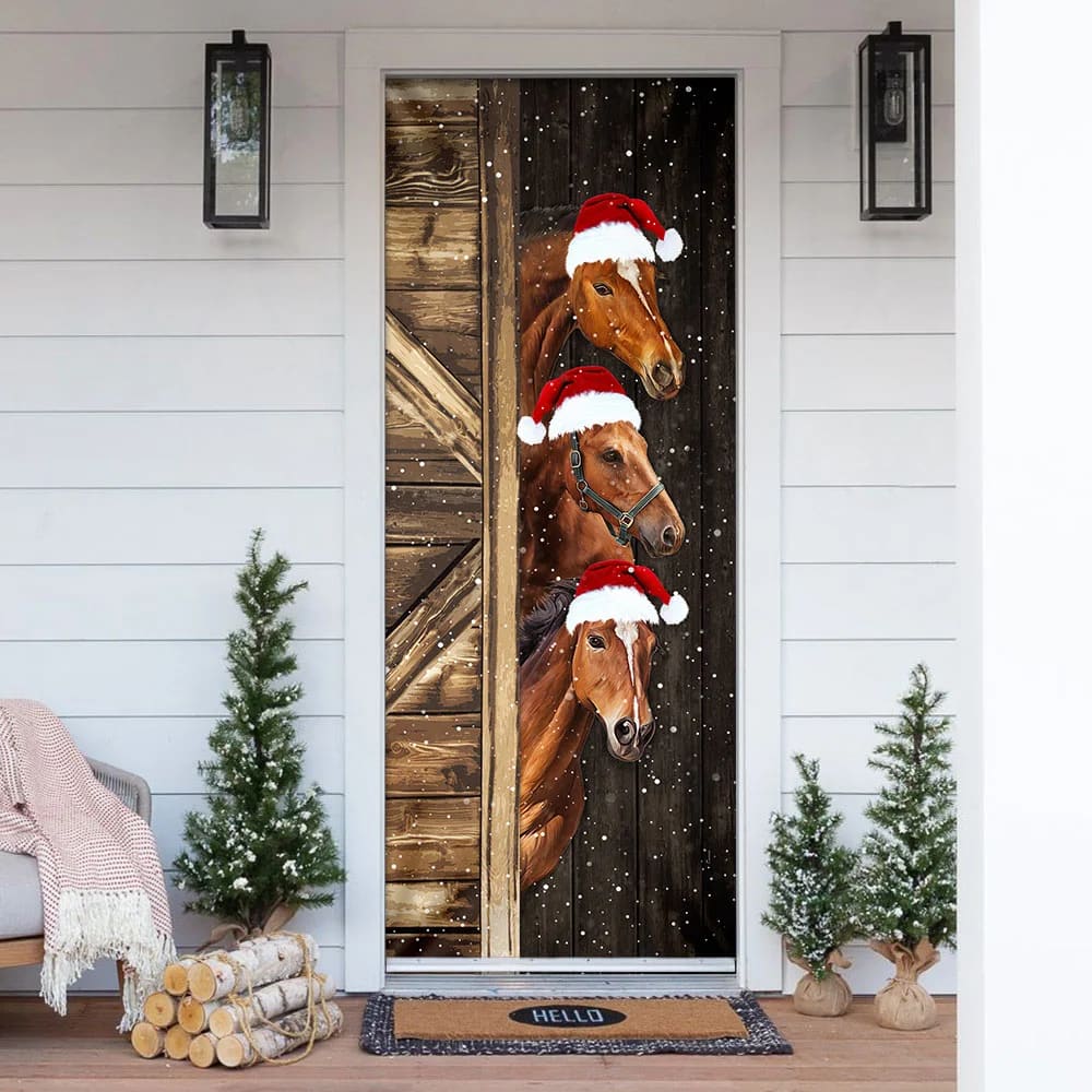 Horses Door Cover Unique Gifts Doorcover Christmas Gift For Friends 1 Horses Door Cover Unique Gifts Doorcover Christmas Gift For Friends 1
