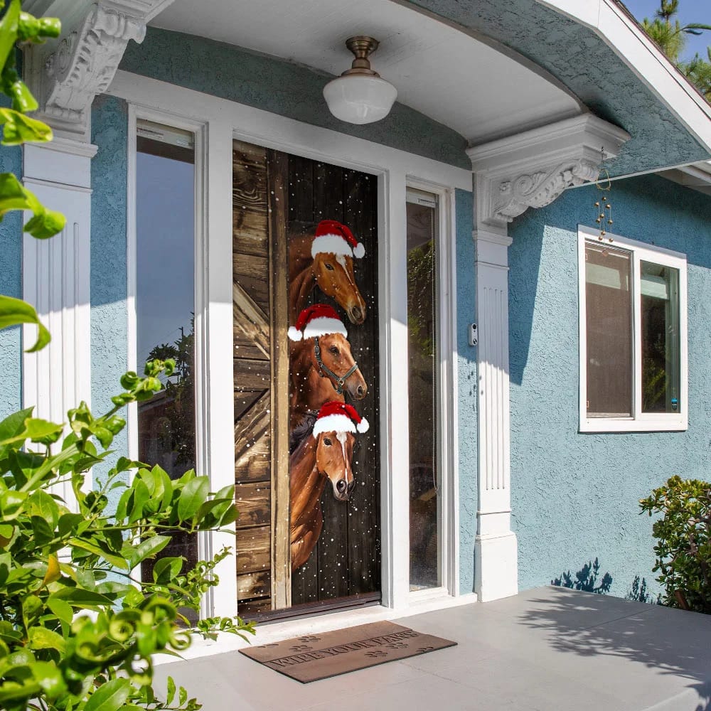 Horses Door Cover Unique Gifts Doorcover Christmas Gift For Friends 5 Horses Door Cover Unique Gifts Doorcover Christmas Gift For Friends 5