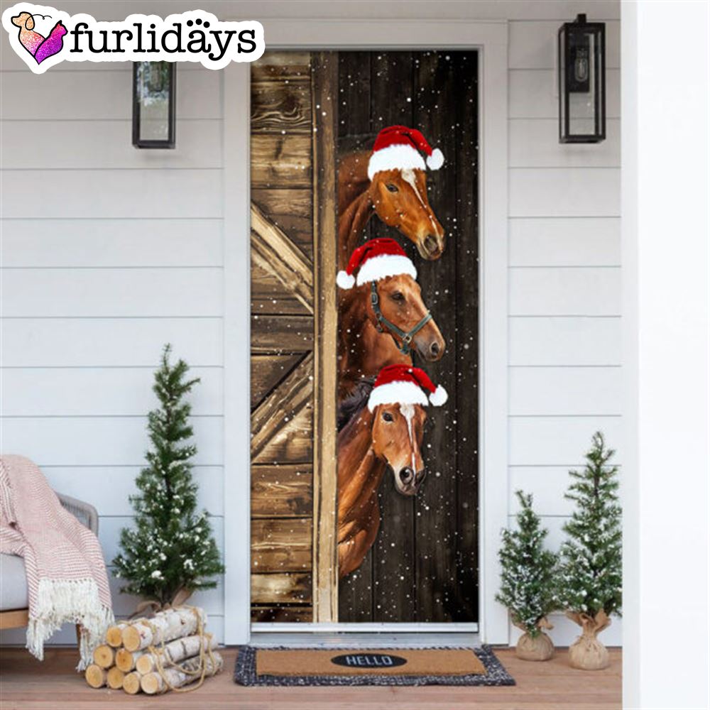 Horses Door Cover Unique Gifts Doorcover Christmas Gift For Friends 6 Horses Door Cover Unique Gifts Doorcover Christmas Gift For Friends 6
