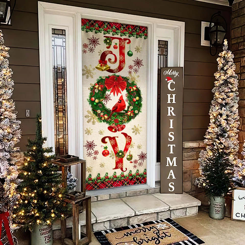 Joy To The World Cardinal Christmas Door Cover Cardinal Christmas Decor Unique Gifts Doorcover 3 Joy To The World Cardinal Christmas Door Cover Cardinal Christmas Decor Unique Gifts Doorcover 3