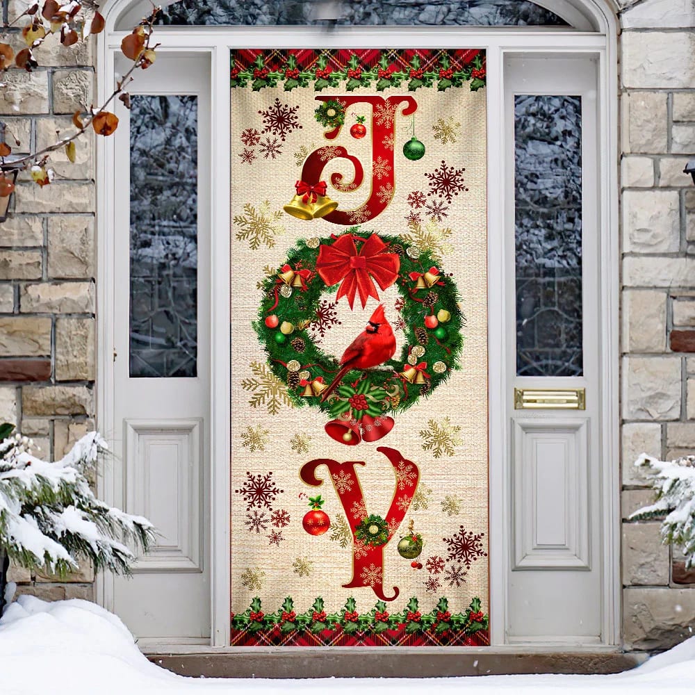Joy To The World Cardinal Christmas Door Cover Cardinal Christmas Decor Unique Gifts Doorcover 5 Joy To The World Cardinal Christmas Door Cover Cardinal Christmas Decor Unique Gifts Doorcover 5