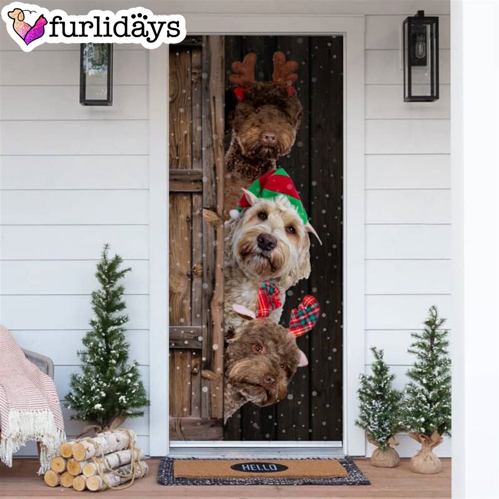 Labradoodle Christmas Door Cover Xmas Gifts For Pet Lovers Christmas Gift For Friends Labradoodle Christmas Door Cover Xmas Gifts For Pet Lovers Christmas Gift For Friends