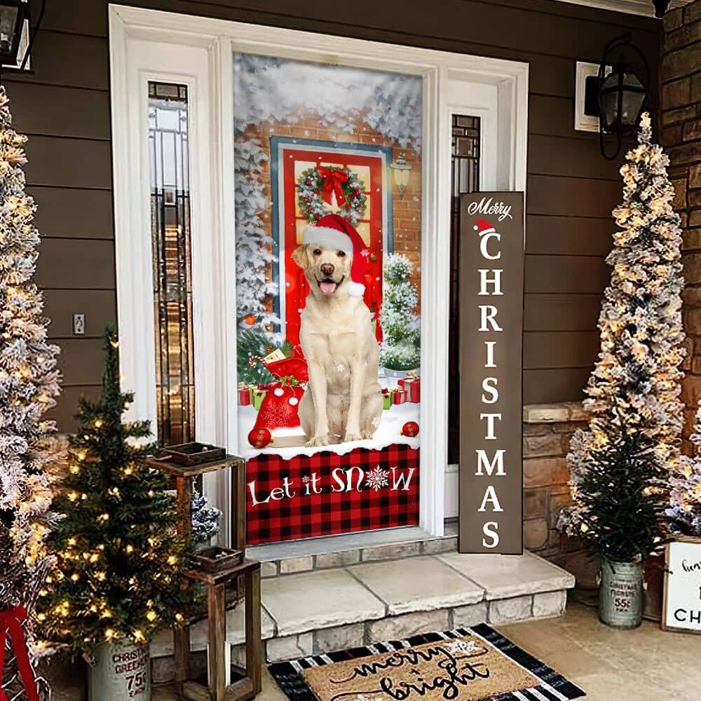 Labrador Retriever Let It Snow Christmas Door Cover Xmas Outdoor Decoration Gifts For Dog Lovers 2 Labrador Retriever Let It Snow Christmas Door Cover Xmas Outdoor Decoration Gifts For Dog Lovers 2