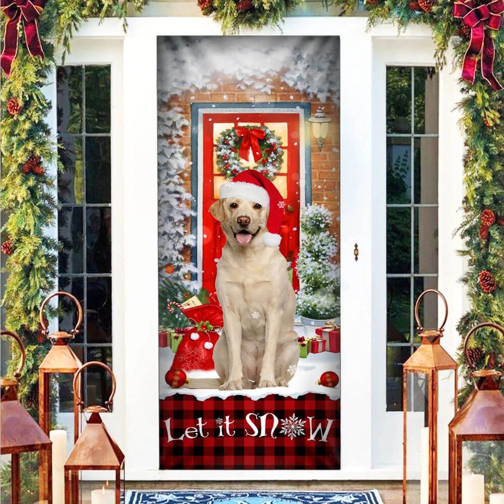 Labrador Retriever Let It Snow Christmas Door Cover Xmas Outdoor Decoration Gifts For Dog Lovers 3 Labrador Retriever Let It Snow Christmas Door Cover Xmas Outdoor Decoration Gifts For Dog Lovers 3