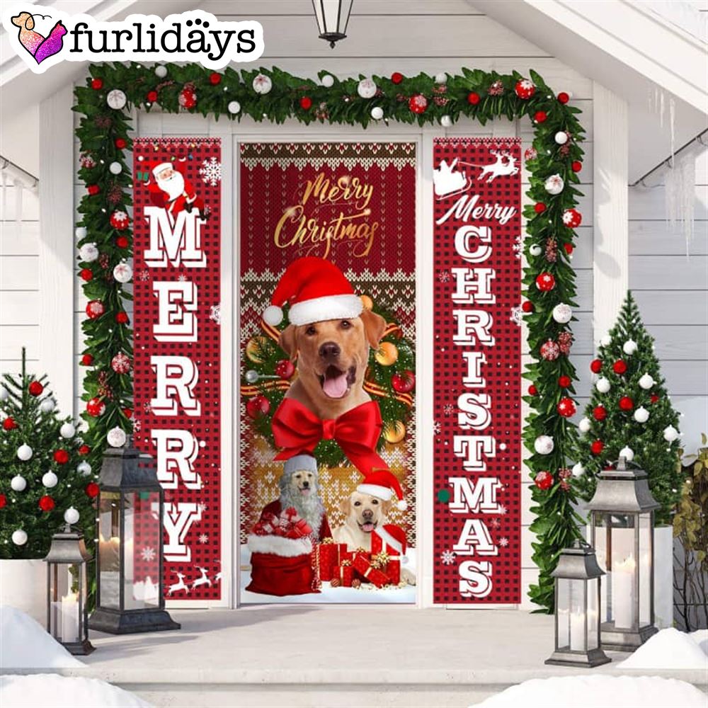 Labrador Retriever Merry Christmas Gift Door Cover Xmas Gifts For Pet Lovers Christmas Decor Labrador Retriever Merry Christmas Gift Door Cover Xmas Gifts For Pet Lovers Christmas Decor