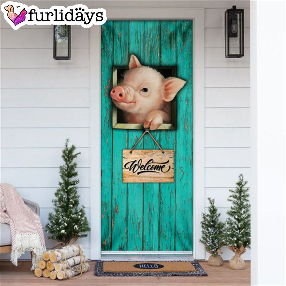 Pig Welcome Door Cover Unique Gifts Doorcover Christmas Gift For Friends 6 Pig Welcome Door Cover Unique Gifts Doorcover Christmas Gift For Friends 6
