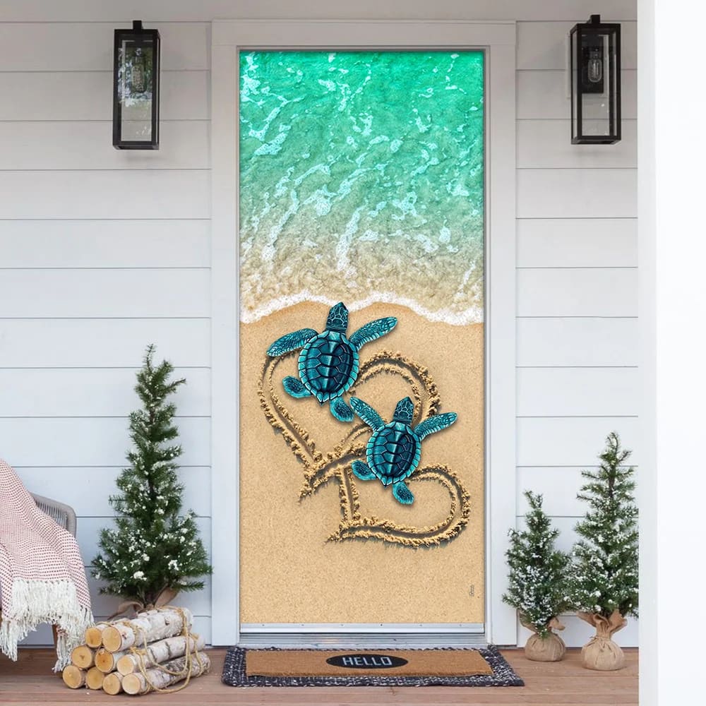 Sea Turtle Beach Door Cover Unique Gifts Doorcover Christmas Gift For Friends 1 Sea Turtle Beach Door Cover Unique Gifts Doorcover Christmas Gift For Friends 1
