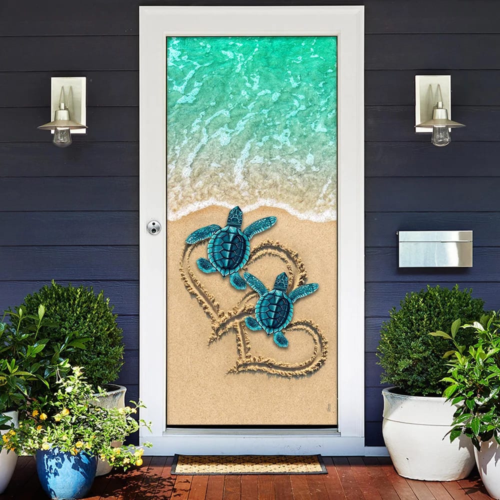 Sea Turtle Beach Door Cover Unique Gifts Doorcover Christmas Gift For Friends 2 Sea Turtle Beach Door Cover Unique Gifts Doorcover Christmas Gift For Friends 2