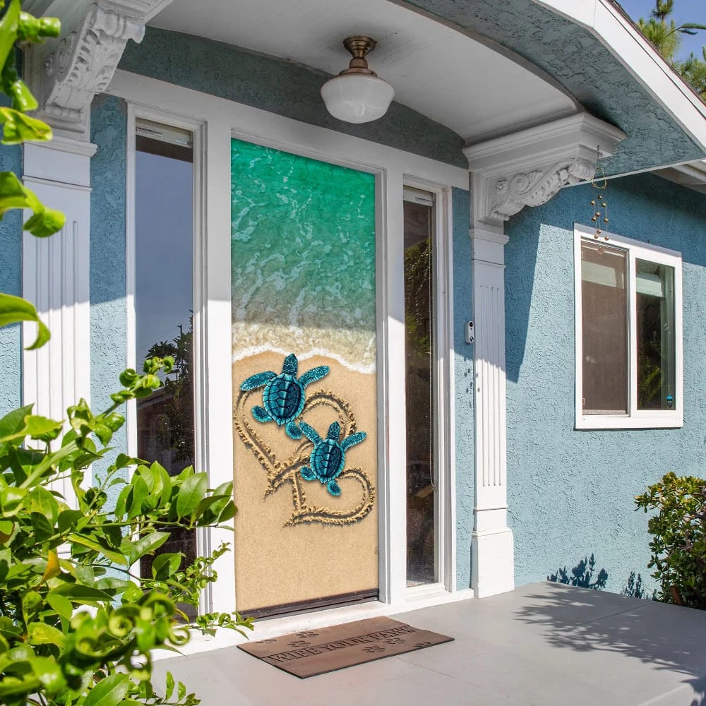 Sea Turtle Beach Door Cover Unique Gifts Doorcover Christmas Gift For Friends 5 Sea Turtle Beach Door Cover Unique Gifts Doorcover Christmas Gift For Friends 5