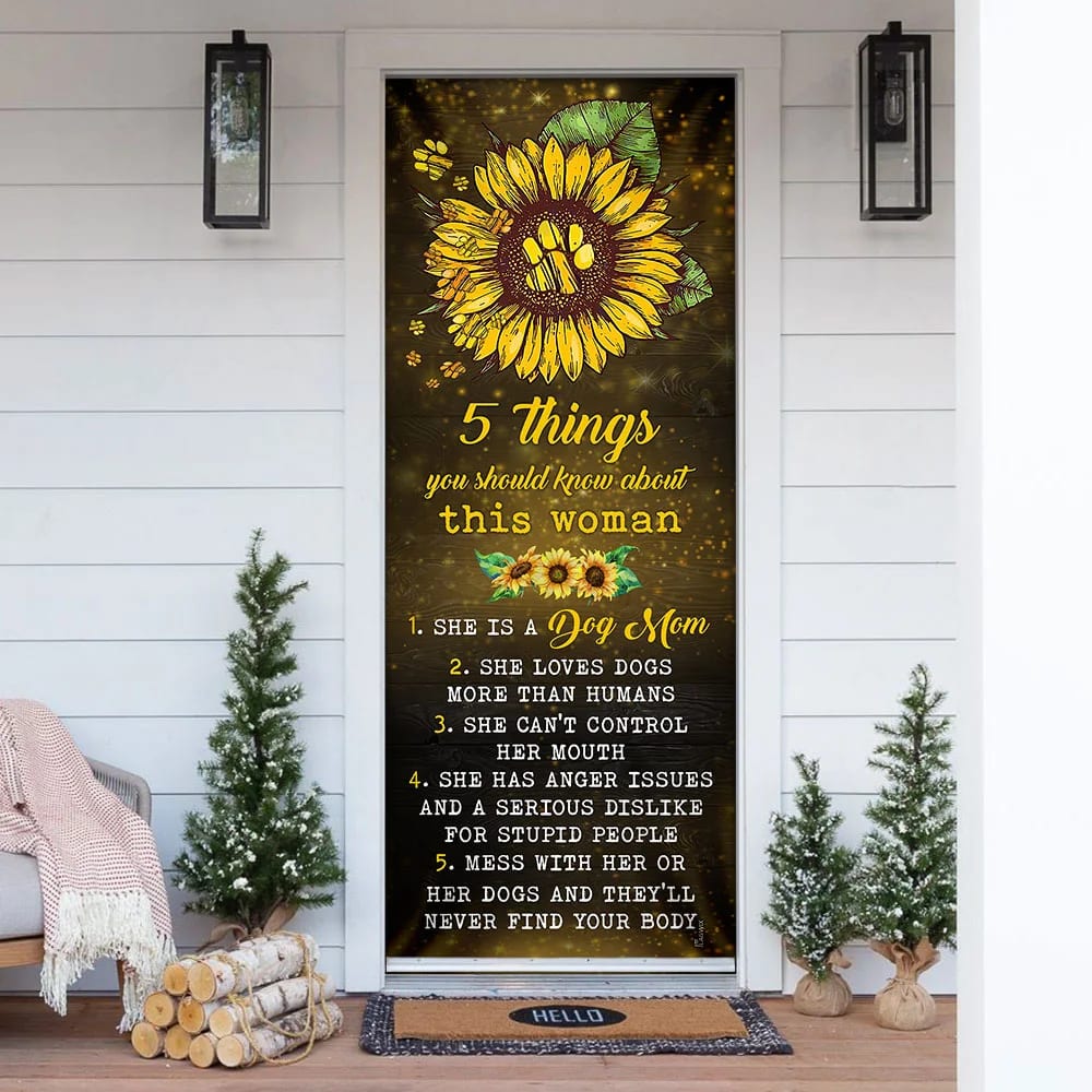 She Is A Dog Mom Door Cover Xmas Outdoor Decoration Gifts For Dog Lovers 1 She Is A Dog Mom Door Cover Xmas Outdoor Decoration Gifts For Dog Lovers 1